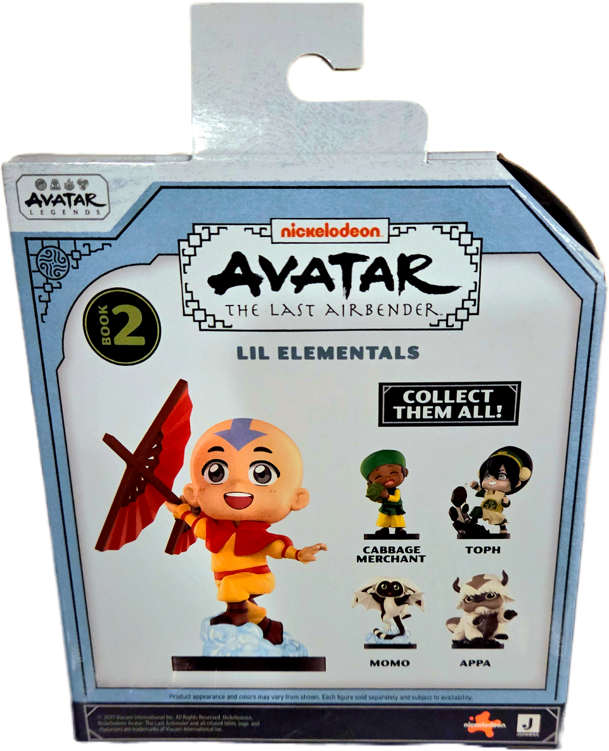 Jazwares Nickelodeon Avatar The Last Airbender Avatar Legends Book 2 Lil Elementals Aang Figure