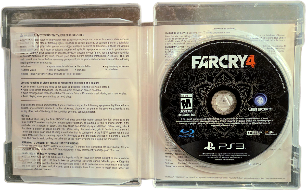 Playstation 3 Ubisoft Farcry 4 Used Video Game