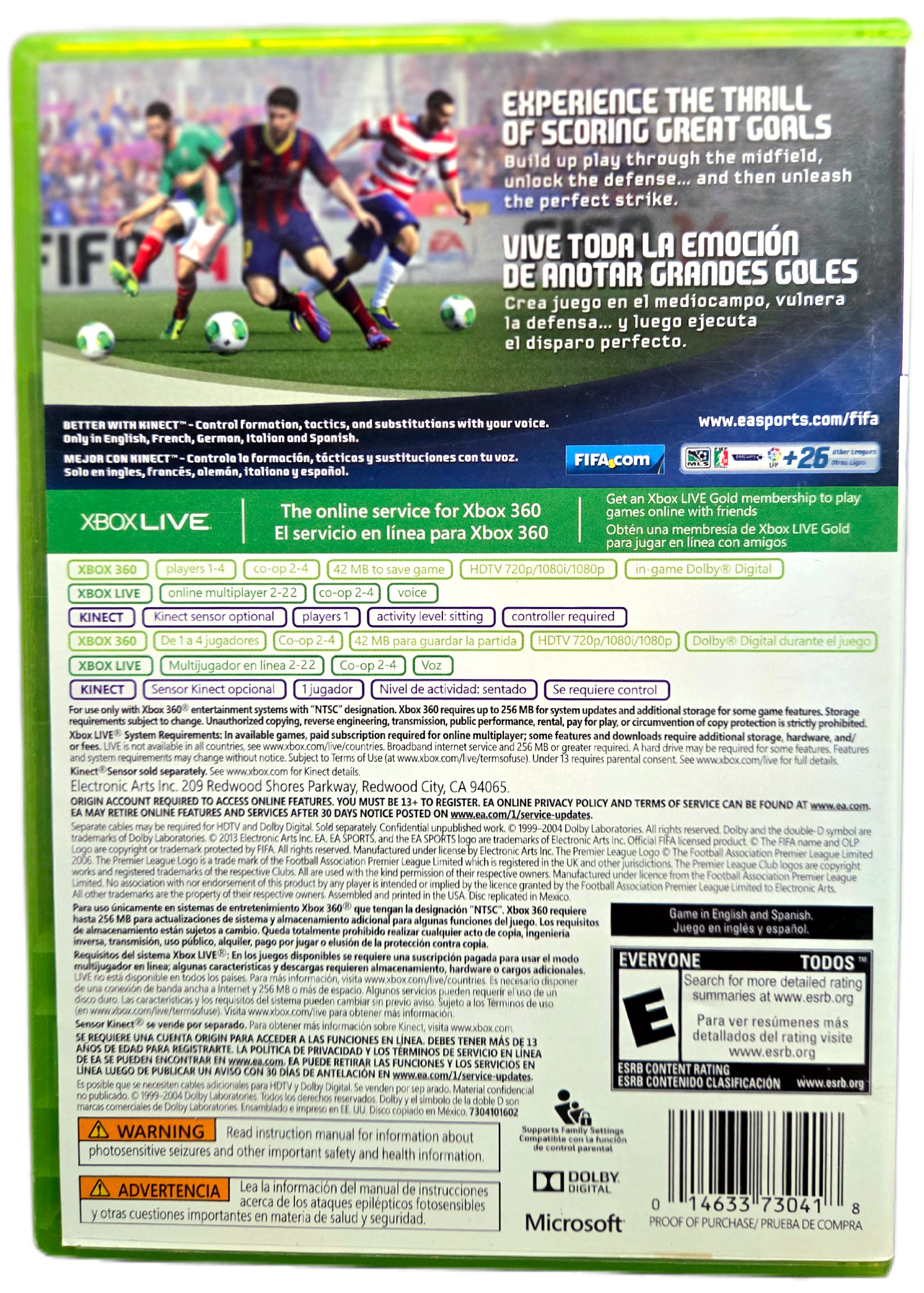 Xbox360 EA Sports FIFA 14 Used Video Game