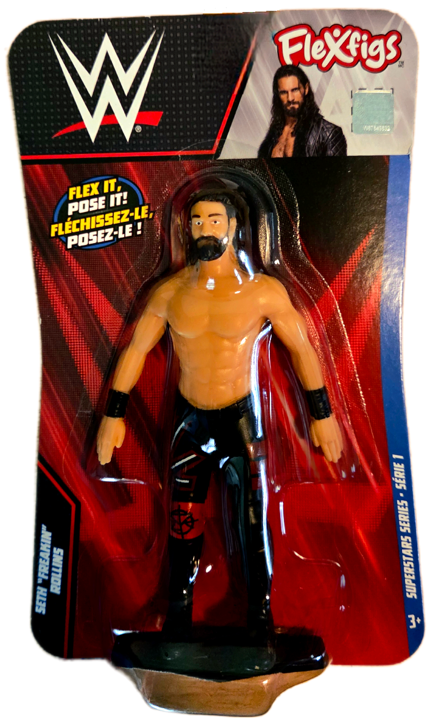 TCG FleXfigs WWE Superstars Series 1 Seth "Freakin" Rollins Bendable Figure