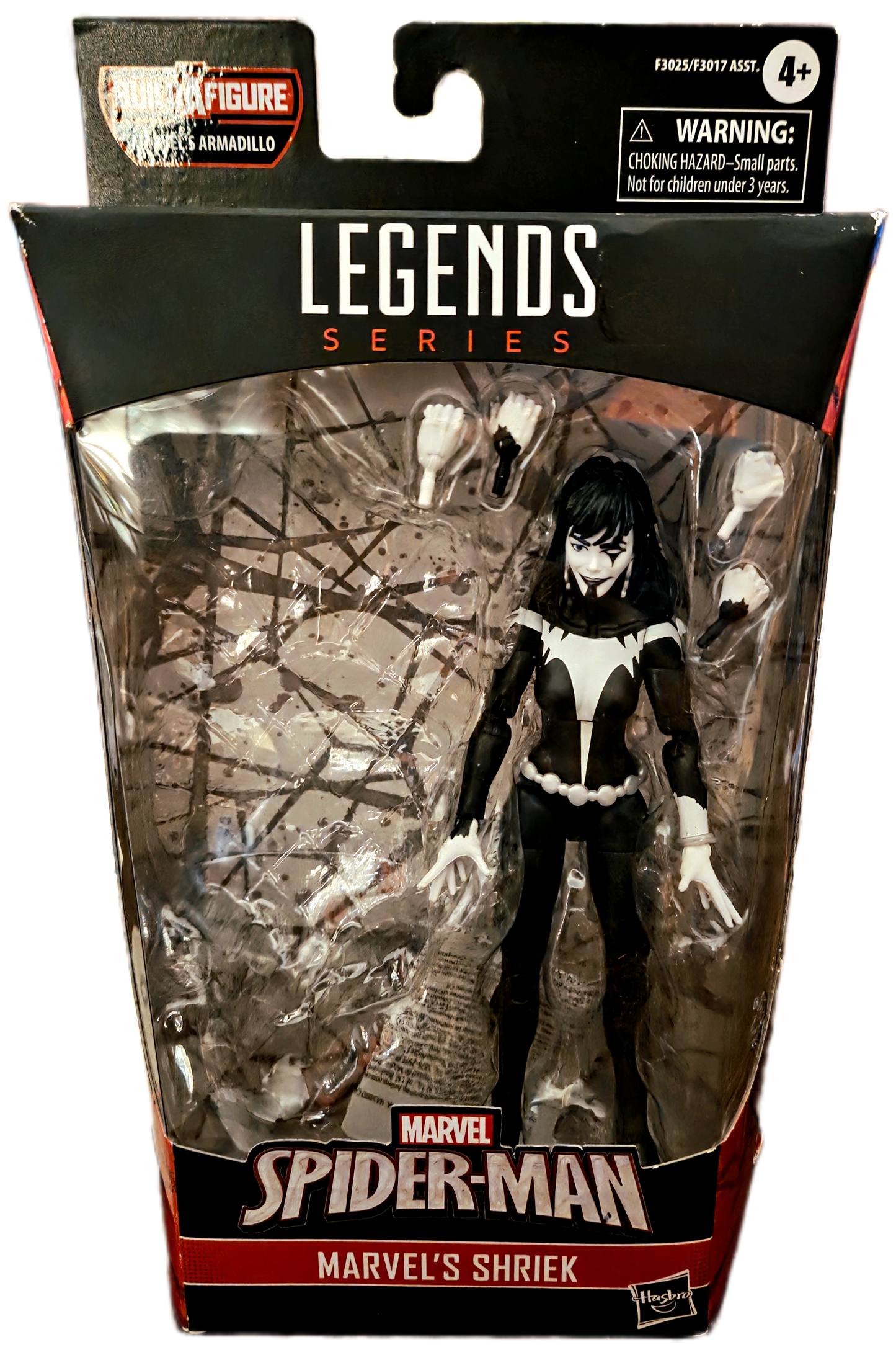 Hasbro Marvel Legends Spider-Man Shriek Armadillo Wave Action Figure (No BAF Piece)