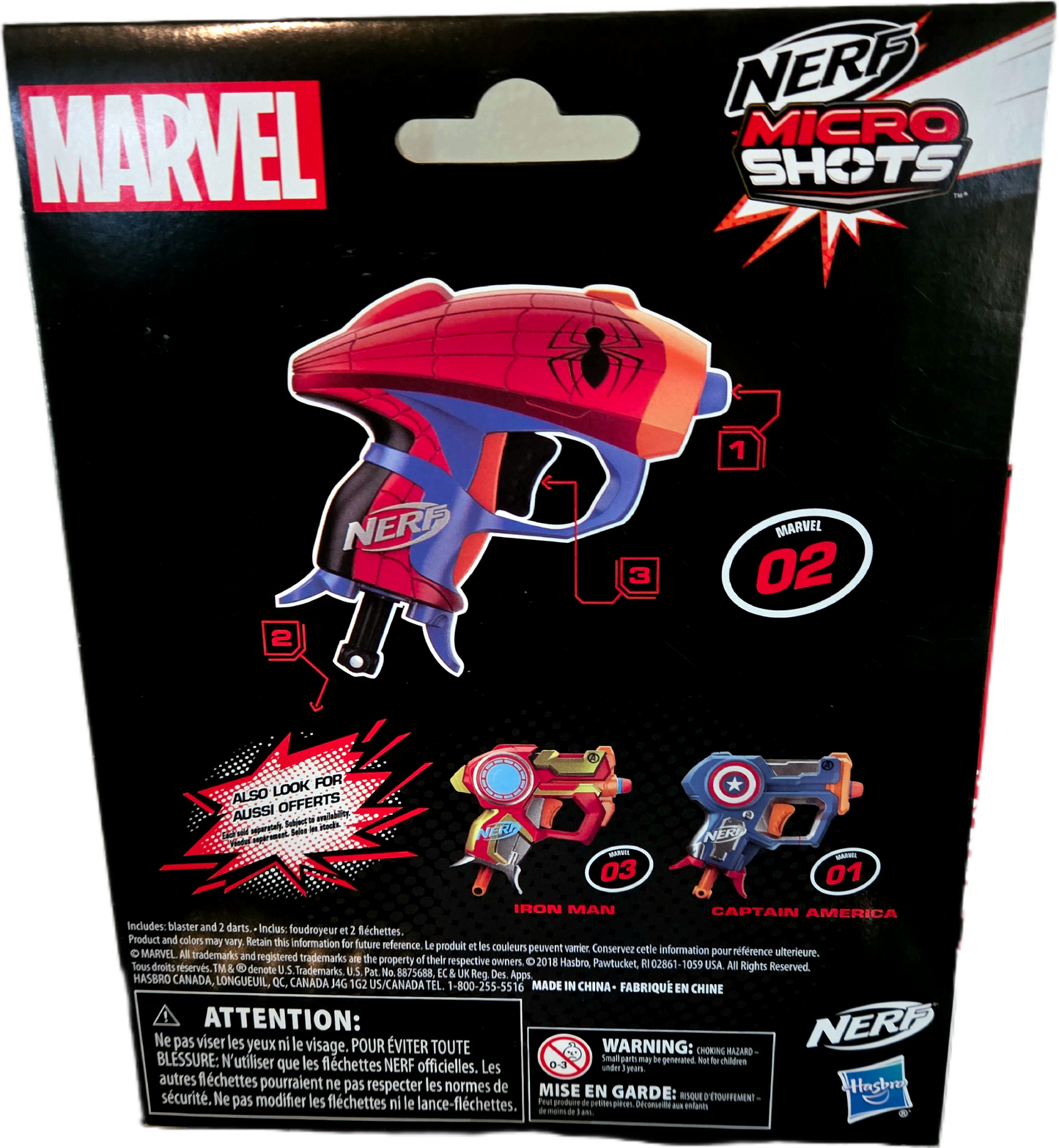 Nerf Marvel Spiderman Micro Shots Blaster