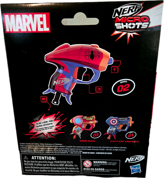 Nerf Marvel Spiderman Micro Shots Blaster