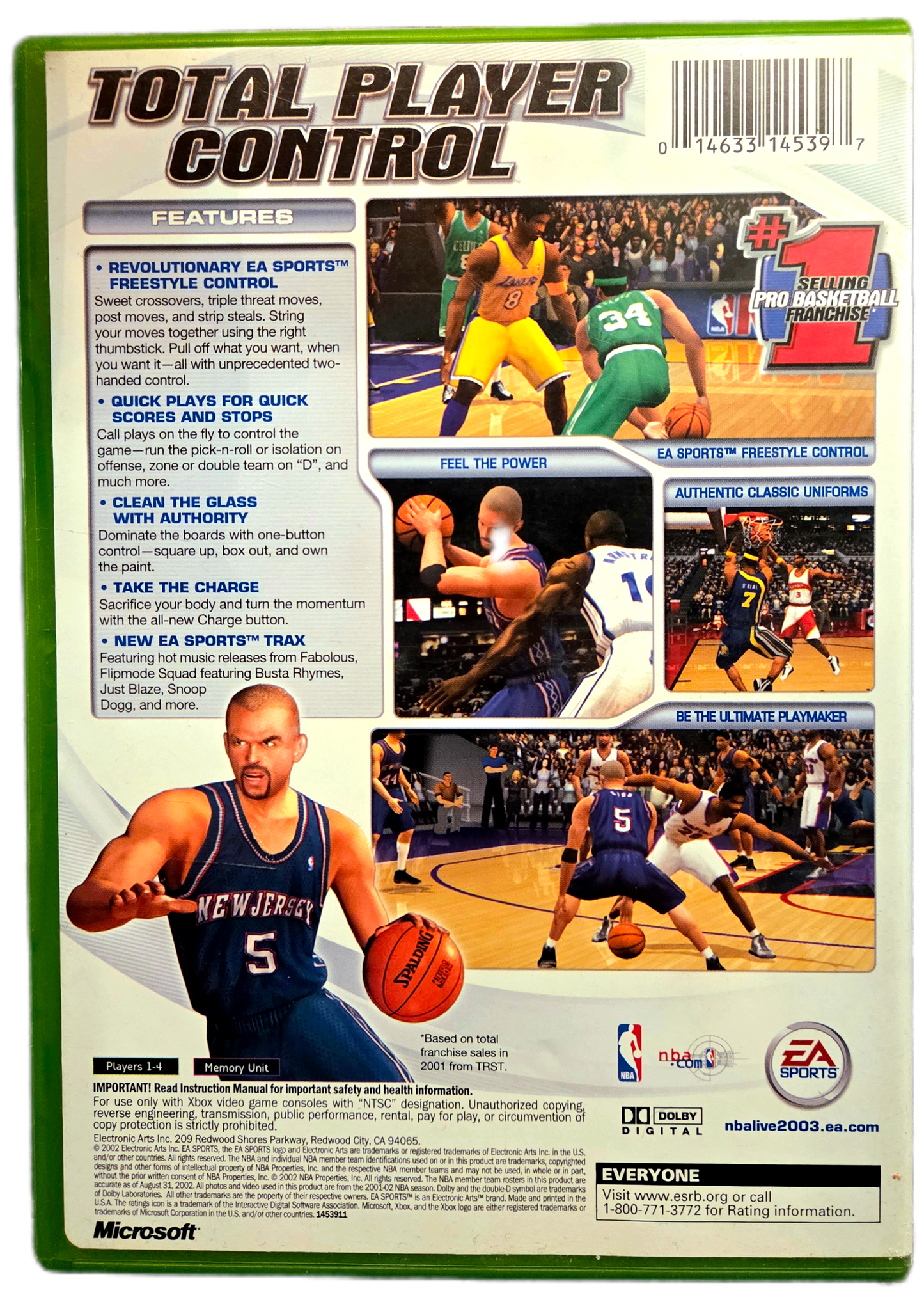 XBOX EA Sports NBA Live 2003 Used Video Game
