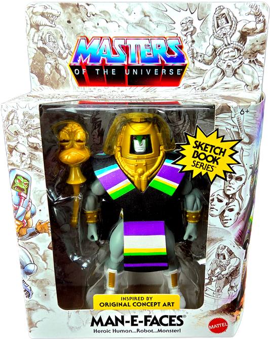 Mattel Masters of the Universe Man-E-Faces Sketch Book Series Action Figure
