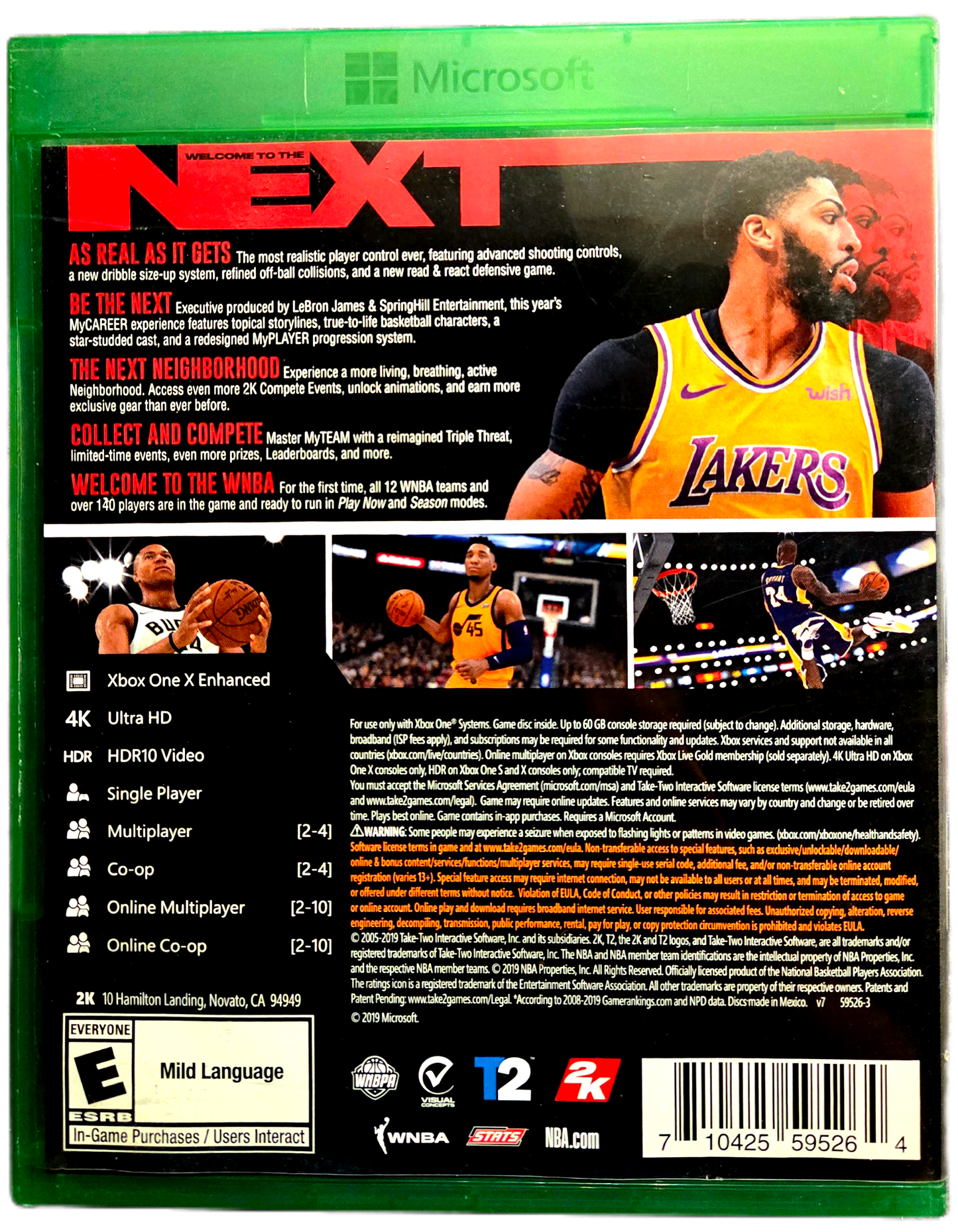 XBOX One 2K Sports NBA 2K20 Used Video Game