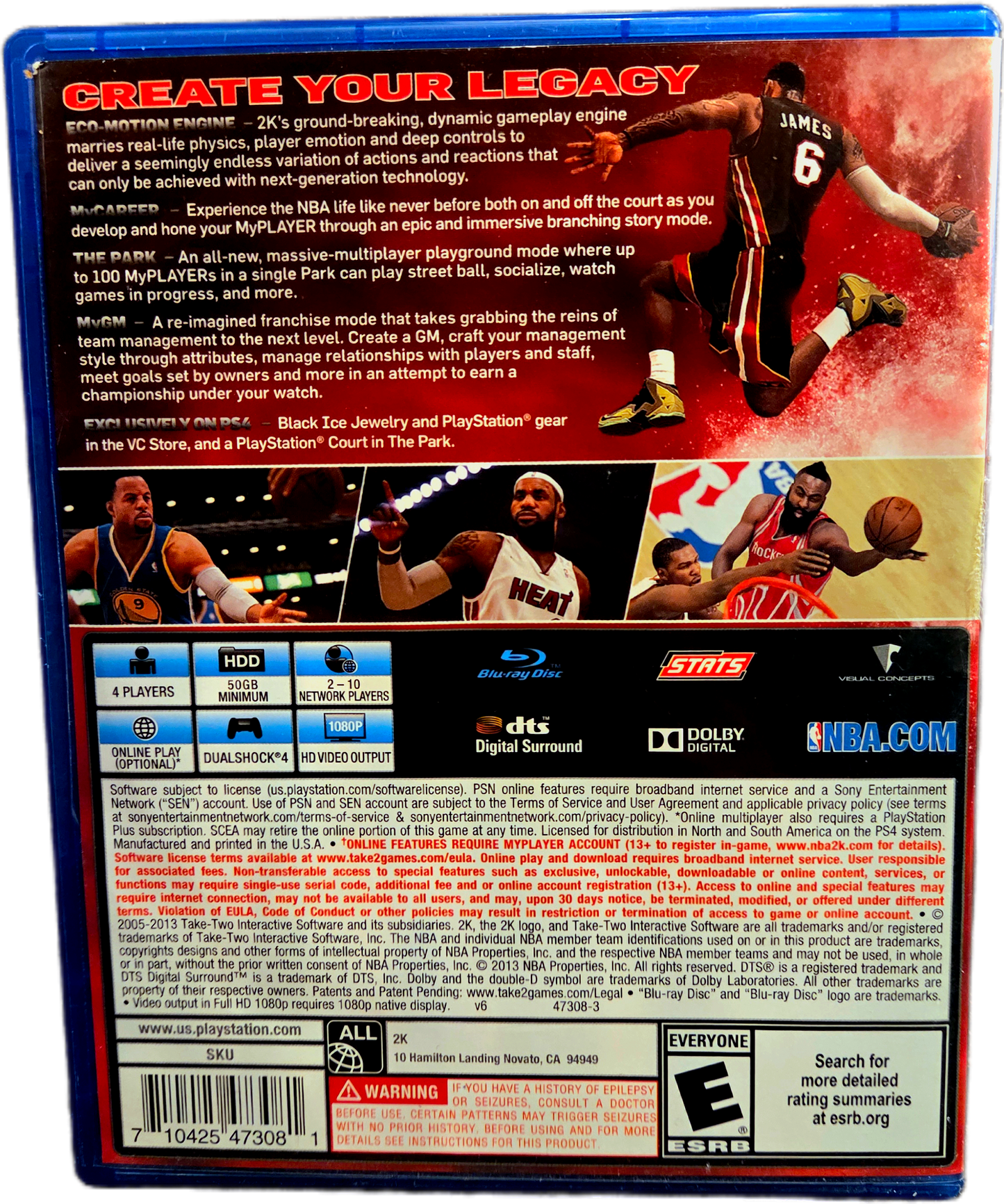 Playstation 4 2K Sports NBA 2K14 Used Video Game