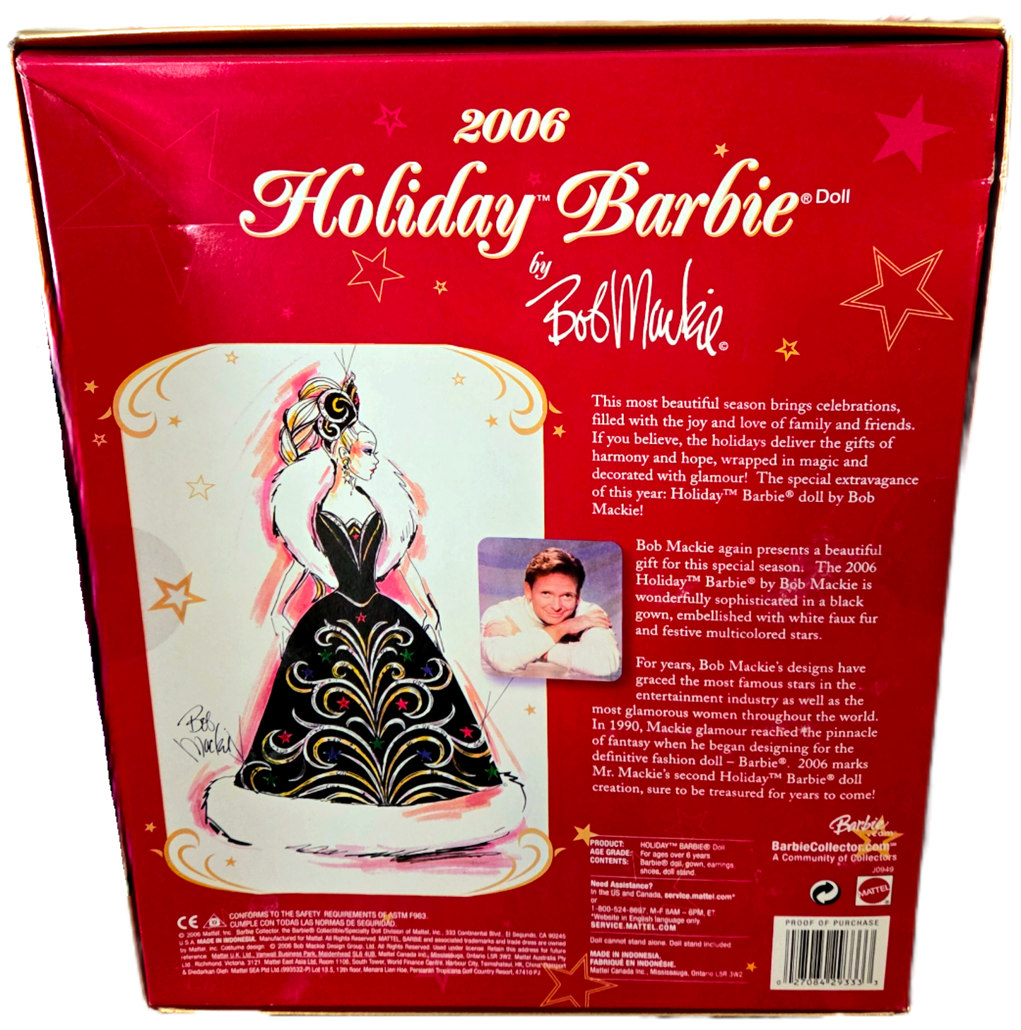 Mattel 2006 Holiday Barbie by Bob Mackie (Damaged Packaging)