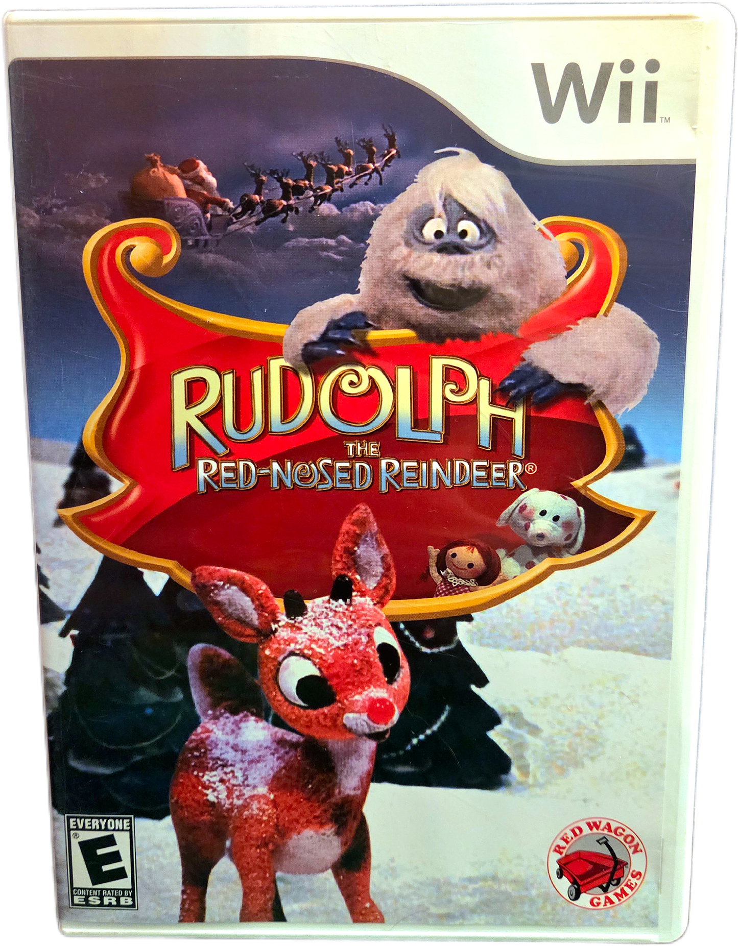 Nintendo Wii Red Wagon Games Rudolph The Red-Nosed Reindeer Used Video Game
