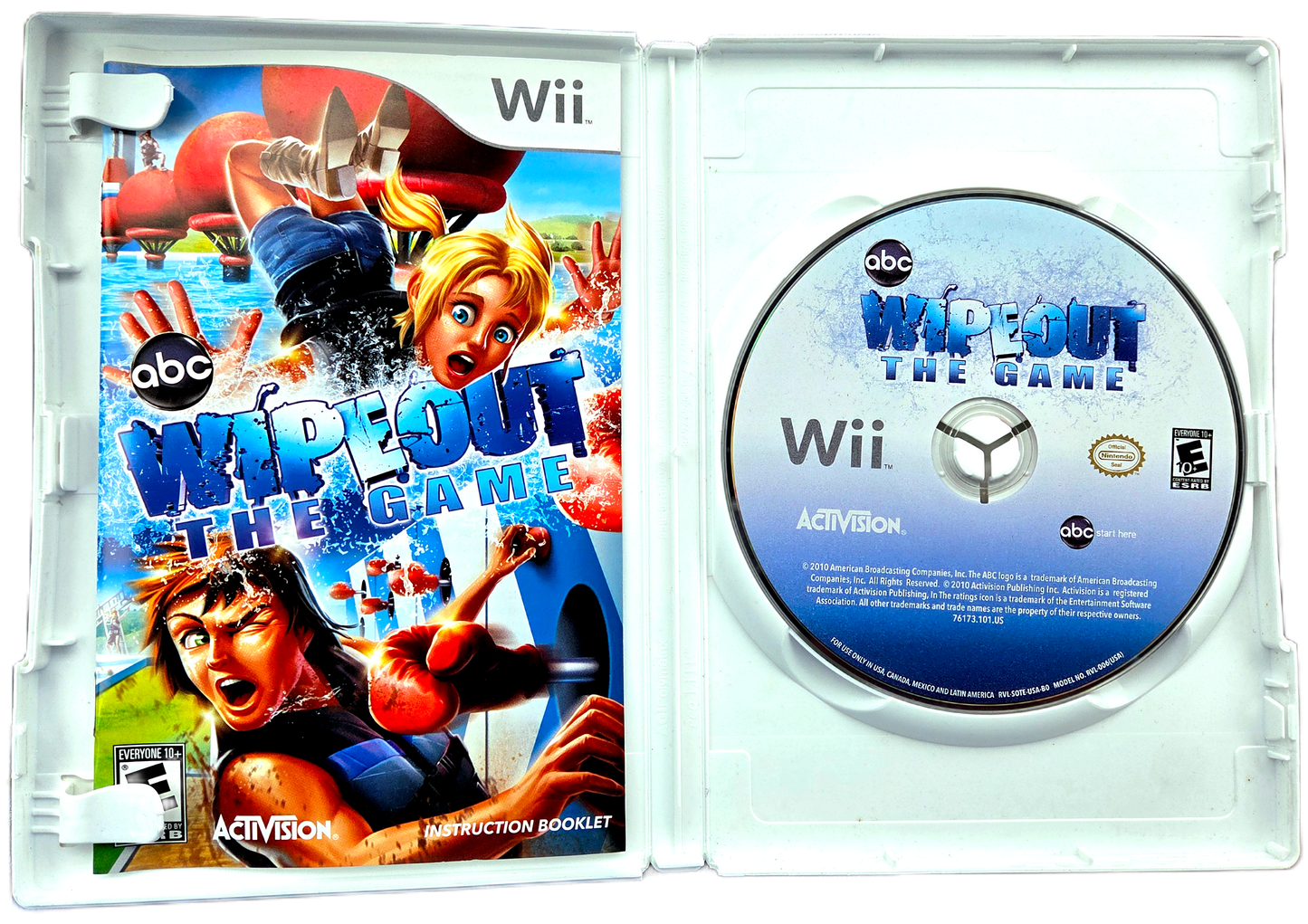 Nintendo Wii ABC Wipeout The Game Used Video Game
