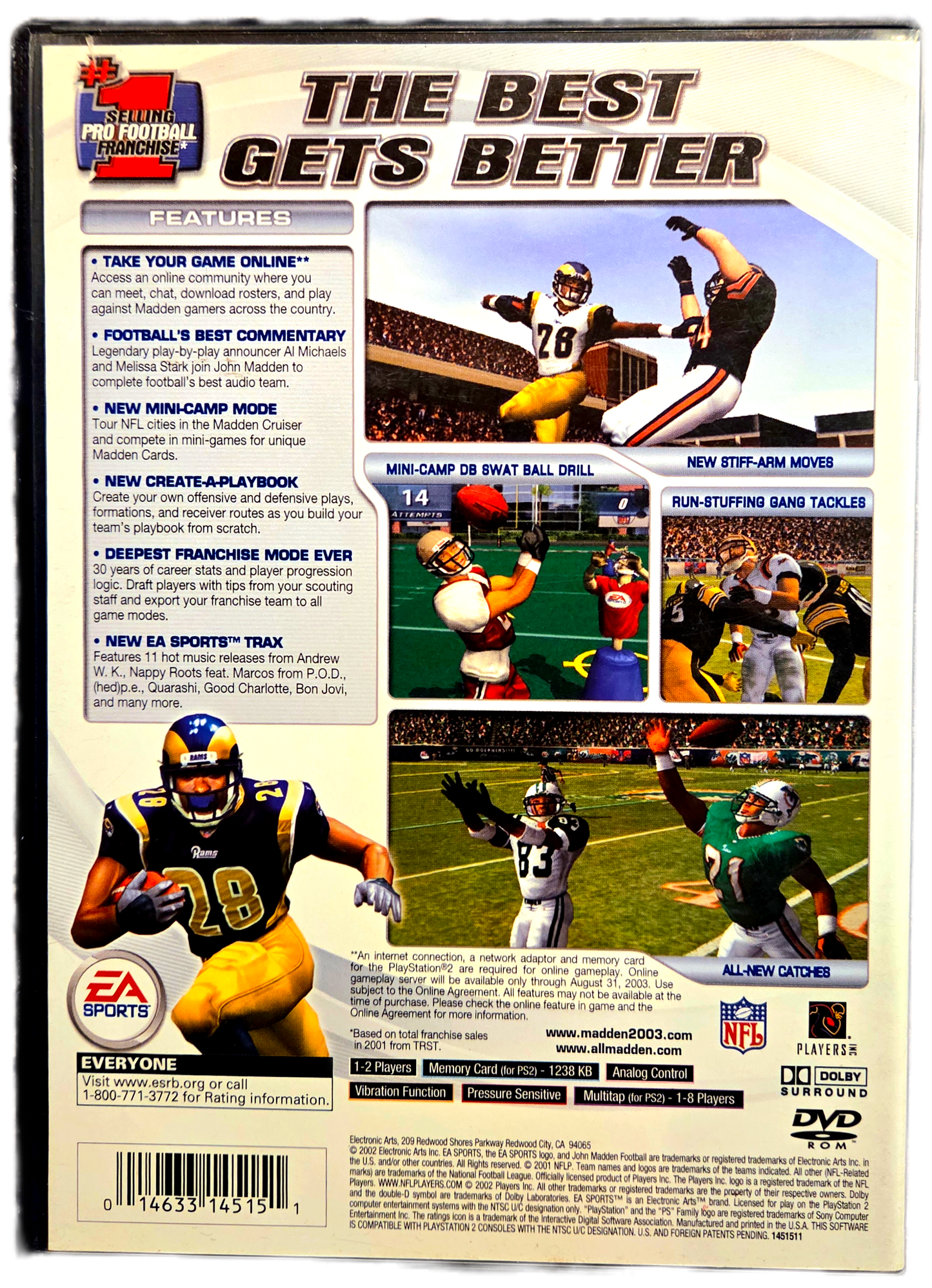 Playstation 2 EA Sports Madden 2003 Used Video Game