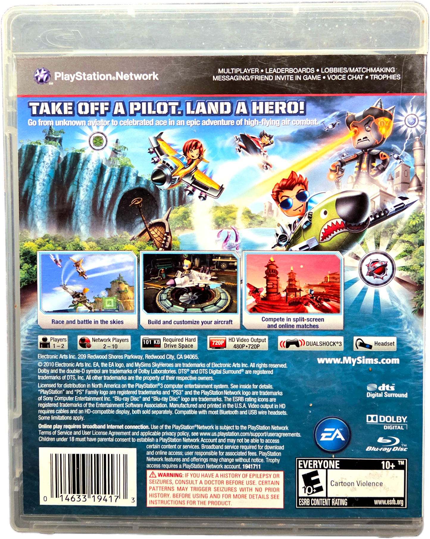 Playstation 3 EA My Sims Sky Heroes Used Video Game