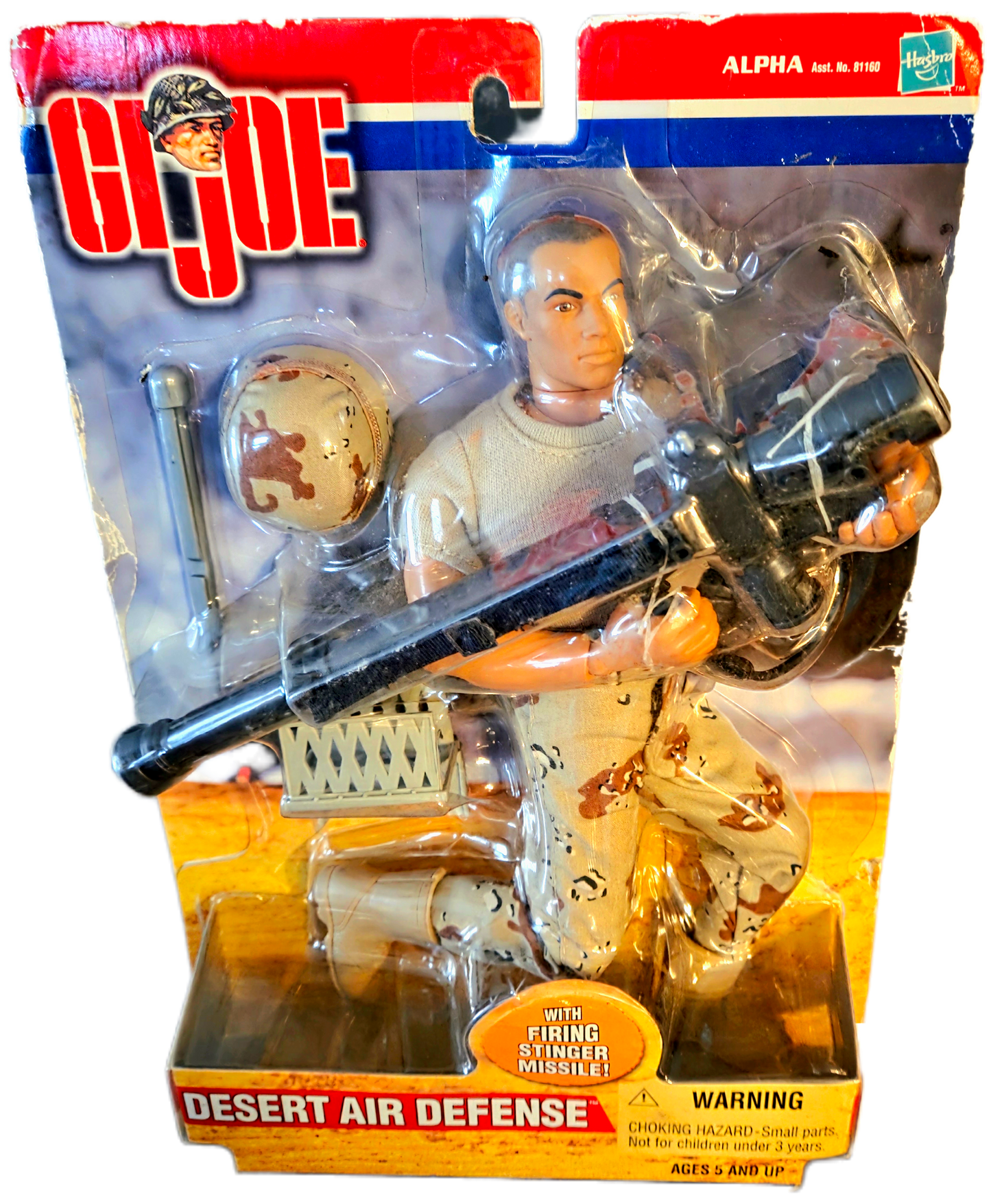 Hasbro G.I Joe (2000) Alpha Series Desert Air Defense Action Figure (Damaged Packaging)