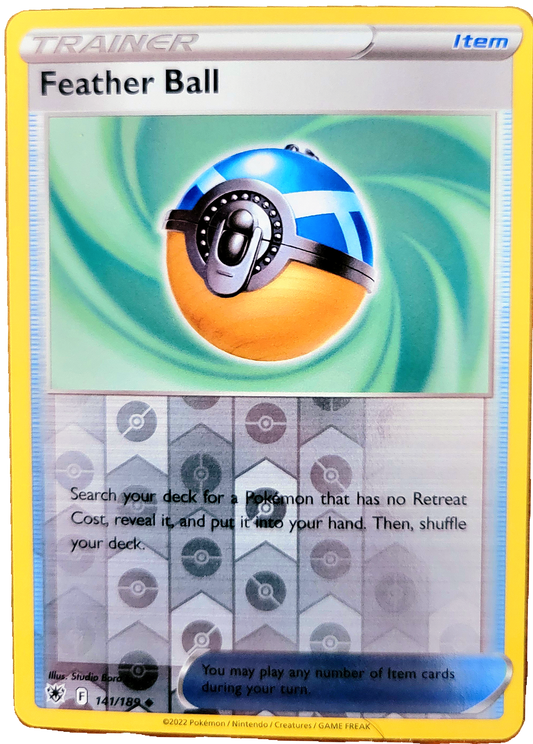 Pokemon Feather Ball 141/189  Astral Radiance TCG Near Mint Card