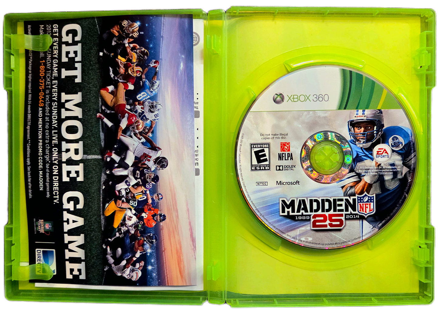 XBOX 360 EA Sports NFL Madden 25 Used Video Game