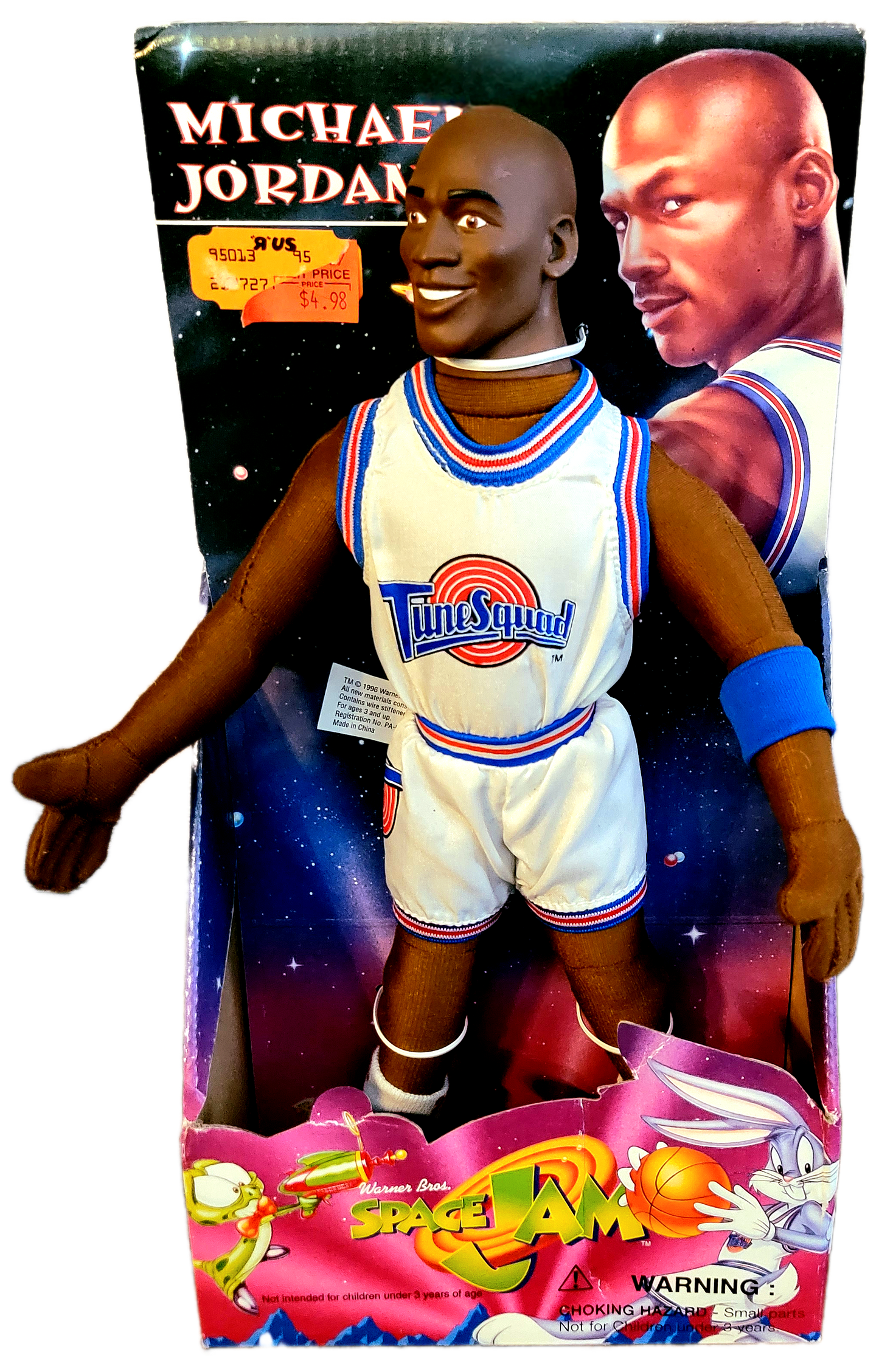 Play By Play 1996 Space Jam Toon Squad 12" Michael Jordan Doll