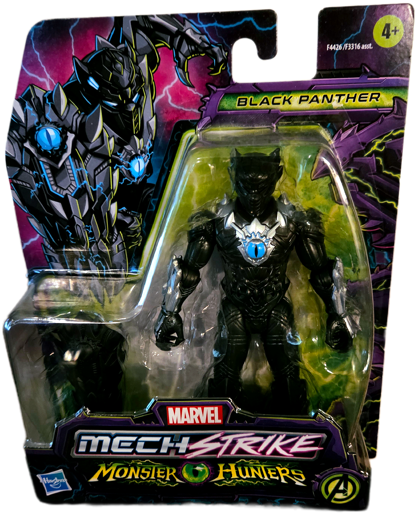 Hasbro Marvel Mech Strike Monster Hunters Black Panther Action Figure