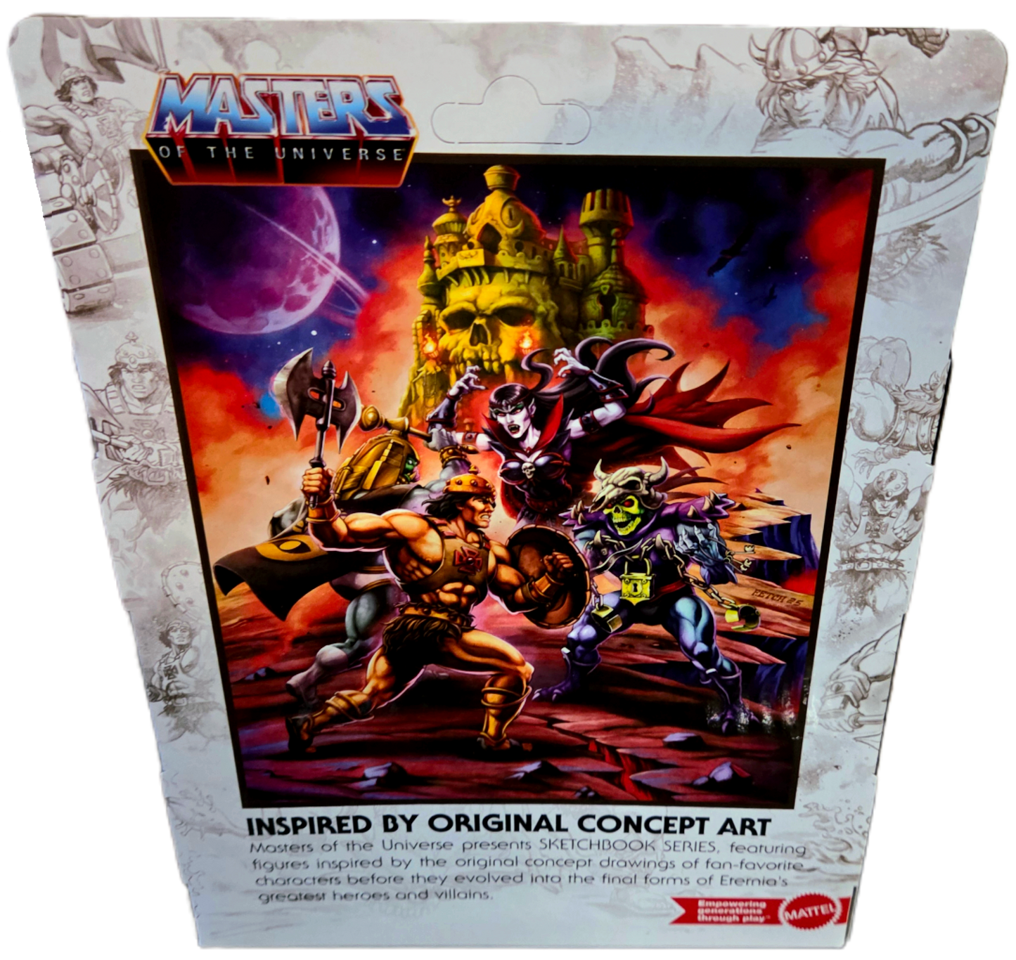 Mattel Masters of the Universe Origins Sketch Book Series Original Concept Art He-Man Action Figure