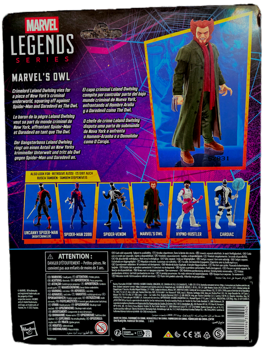 Hasbro Marvel Legends Spider-Man Retro Carded Owl Action Figure