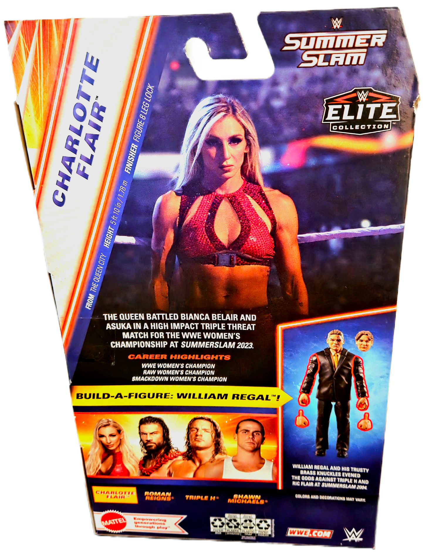 Mattel WWE SummerSlam 2025 Elite Series Charlotte Flair Action Figure (No BAF Piece)