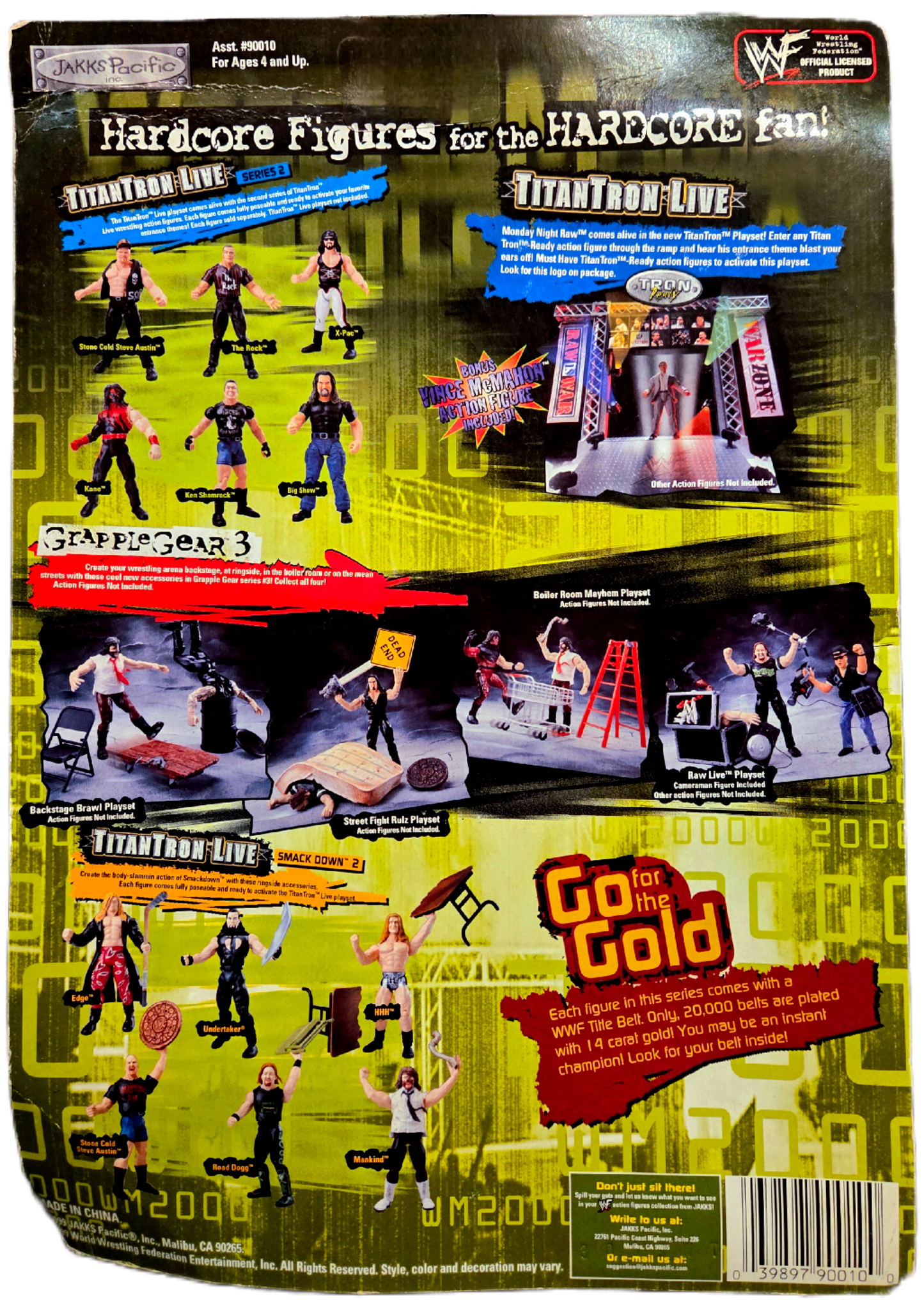 Jakks Pacific WWF Titan Tron Live Series 2 Go for the Gold Big Show Action Figure (Damaged Packaging)