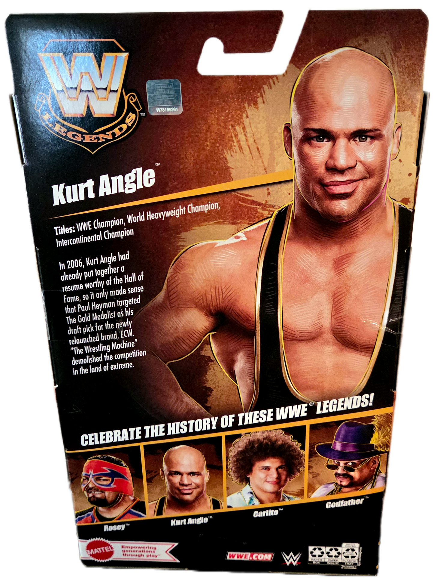 Mattel WWE Elite Legends Series 26 Kurt Angle Action Figure