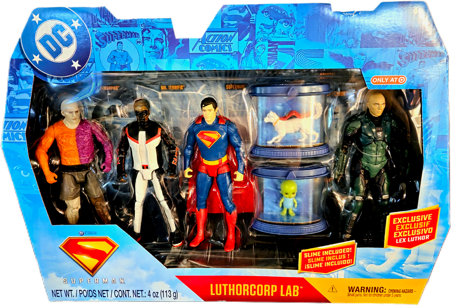 Spinmaster Toys DC Studios Superman Luthorcorp Lab Action Figure Set