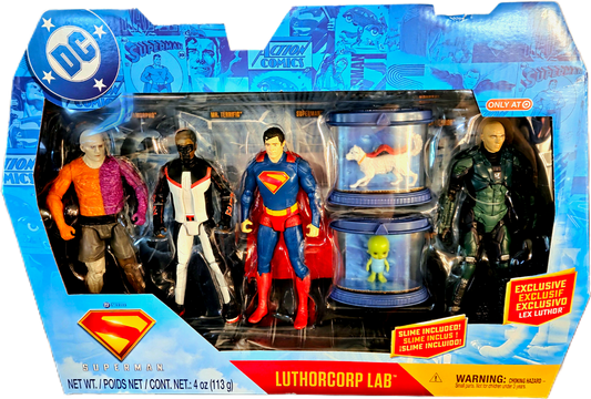 Spinmaster Toys DC Studios Superman Luthorcorp Lab Action Figure Set