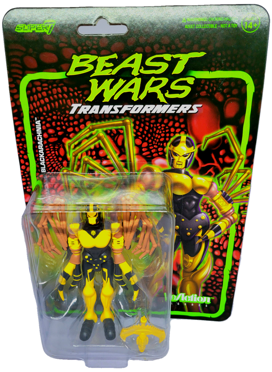 Super7 Beast Wars Transformers  Blackarachnia ReAction Action Figure