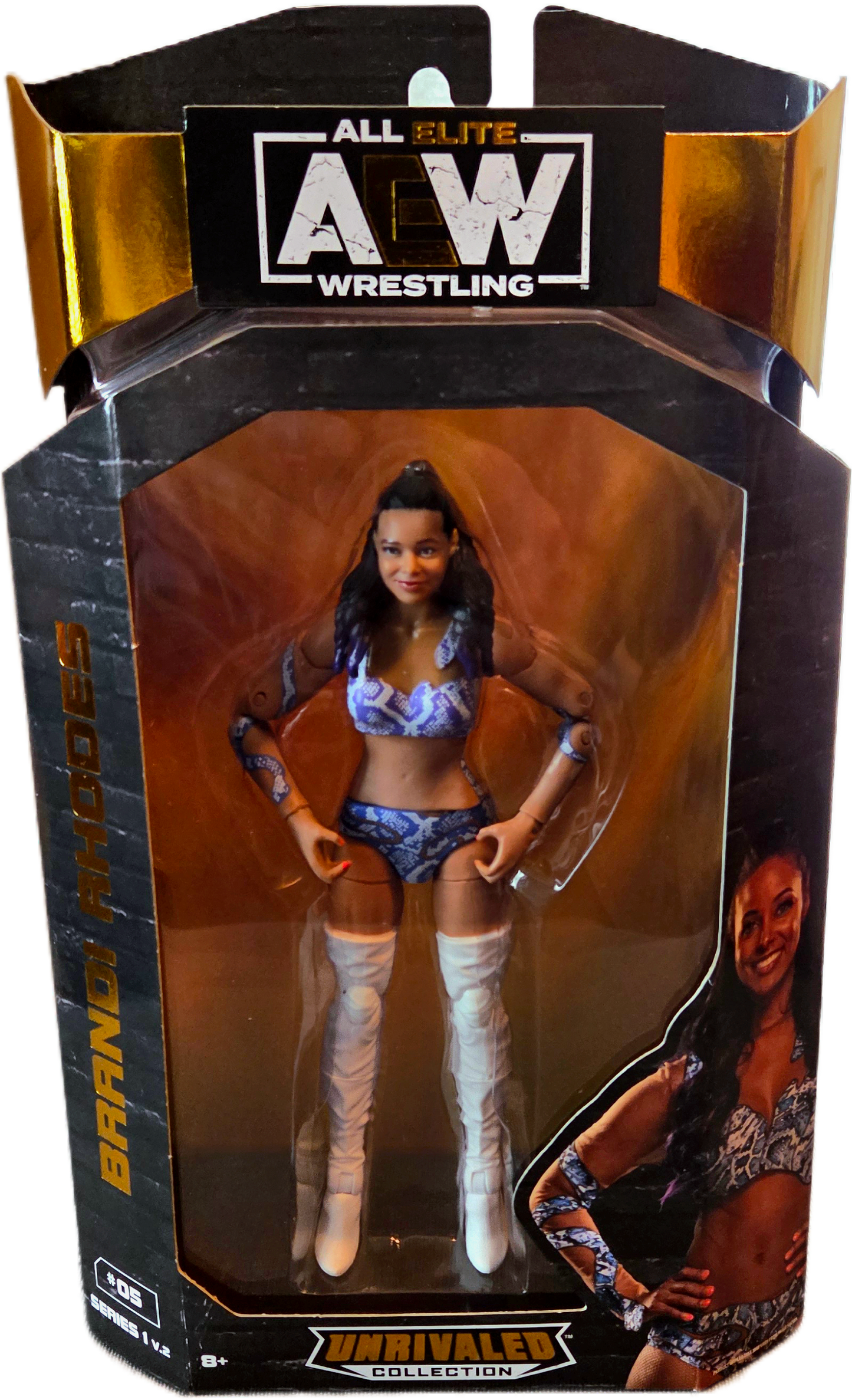 Jazwares AEW Unrivaled Collection Series 1 V2 Brandi Rhodes Action Figure