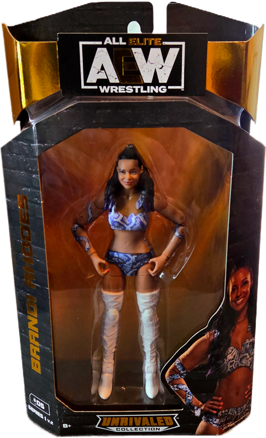Jazwares AEW Unrivaled Collection Series 1 V2 Brandi Rhodes Action Figure