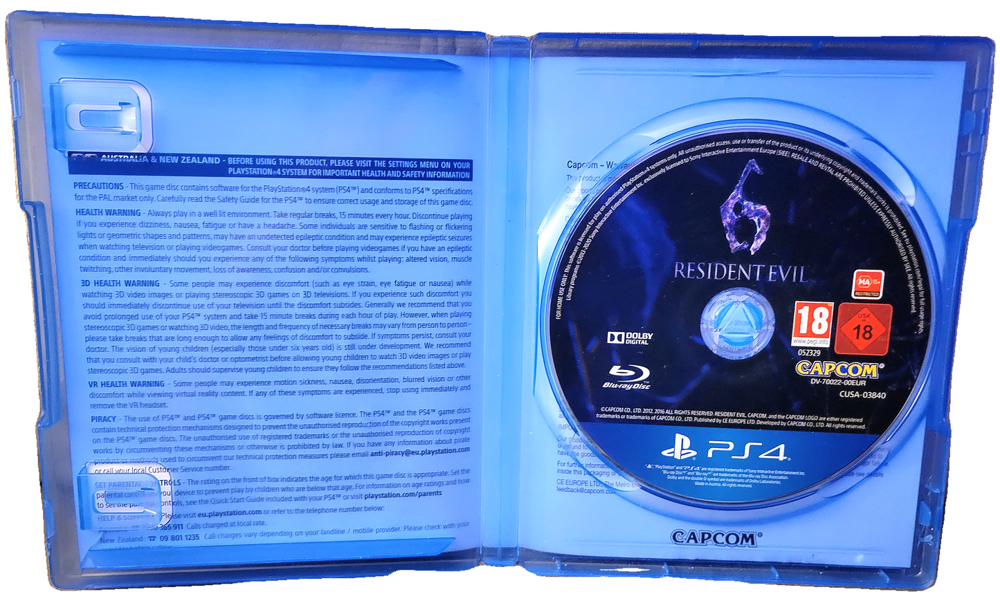 Playstation 4 Resident Evil 6 (Includes All Map and Multi-player DLC) Used Video Game