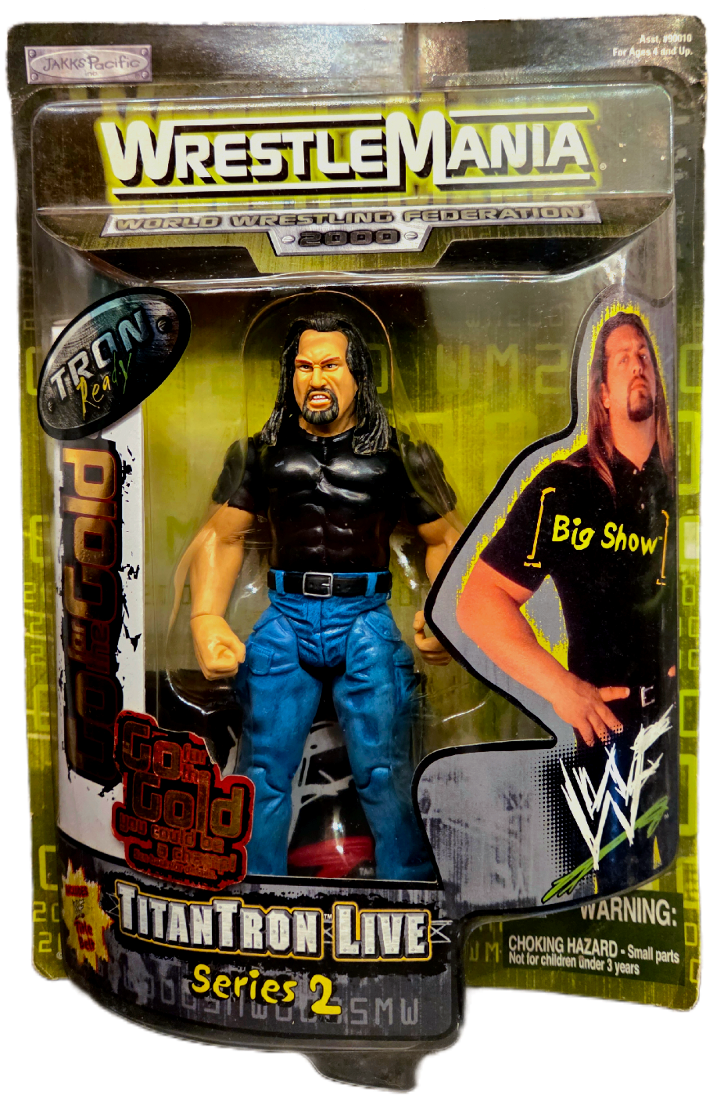 Jakks Pacific WWF Titan Tron Live Series 2 Go for the Gold Big Show Action Figure (Damaged Packaging)