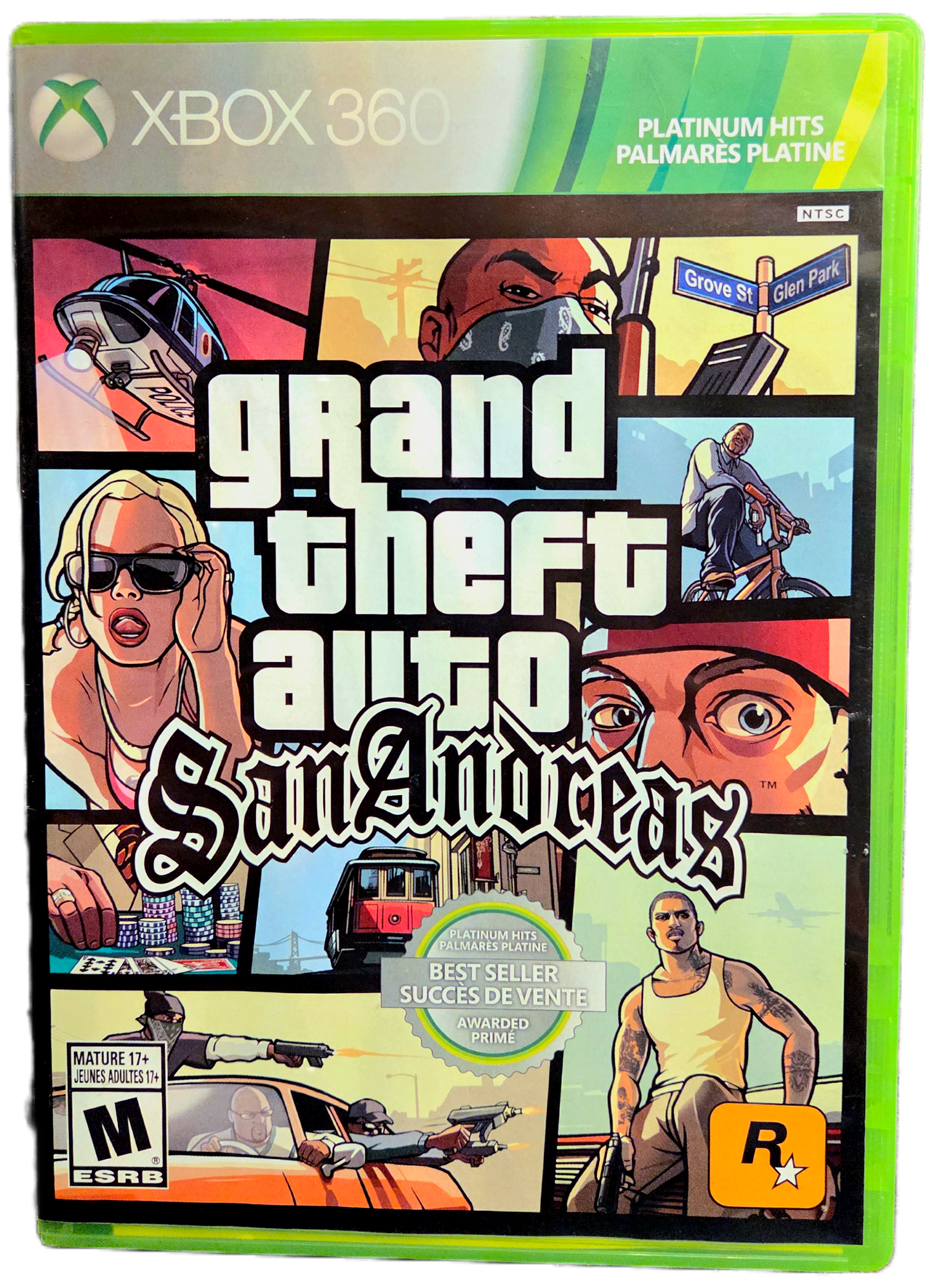 XBOX 360 Grand Theft Auto San Andreas Platinum Hits Complete Used Video Game