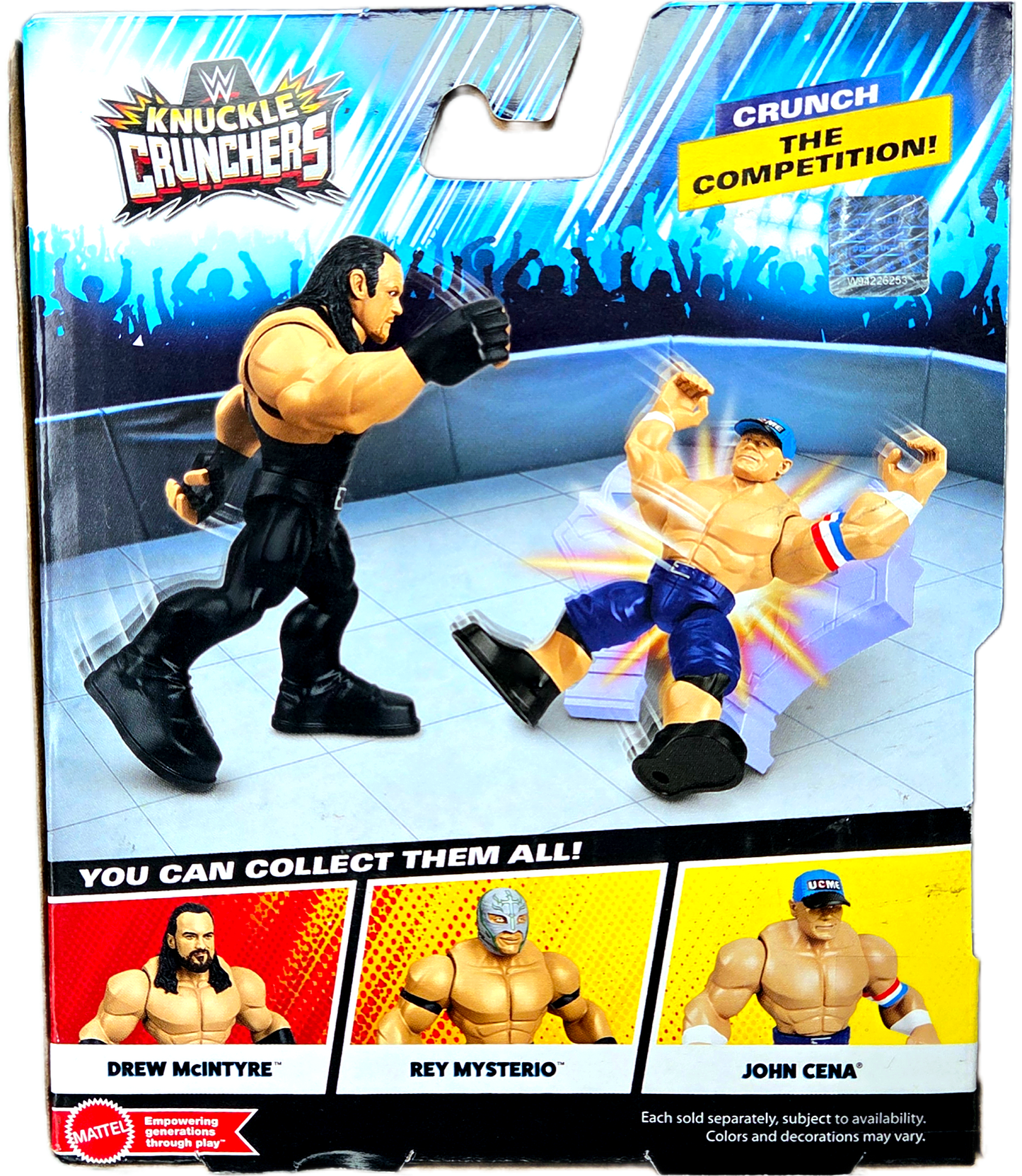 Mattel WWE Knuckle Crunchers Series 6 Undertaker Action Figure