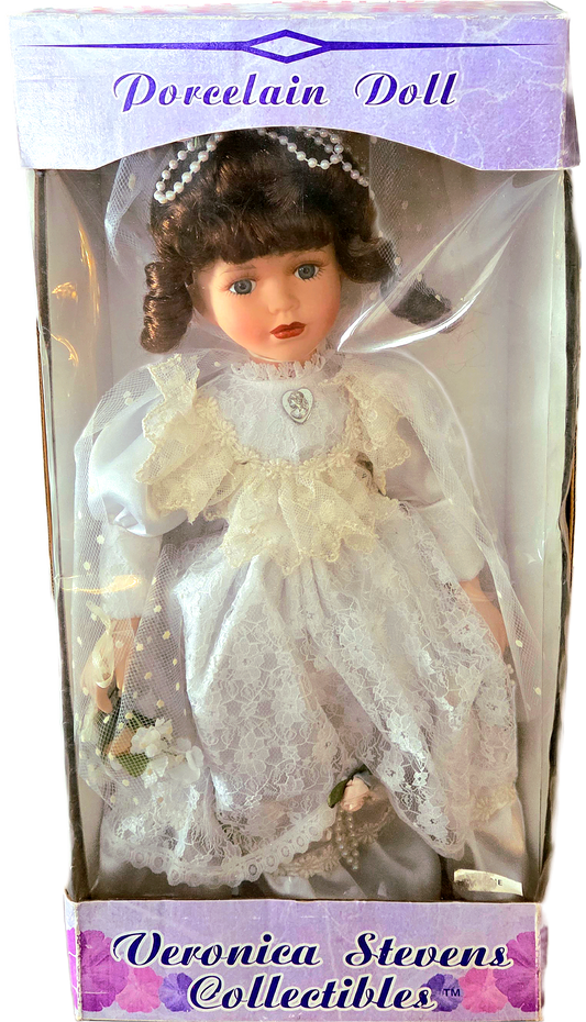 Veronica Stevens Collectibles Porcelain Bride Collectible Doll