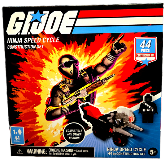 Hasbro Forever Clever G.I Joe Ninja Speed Cycle 44 Piece Construction Set