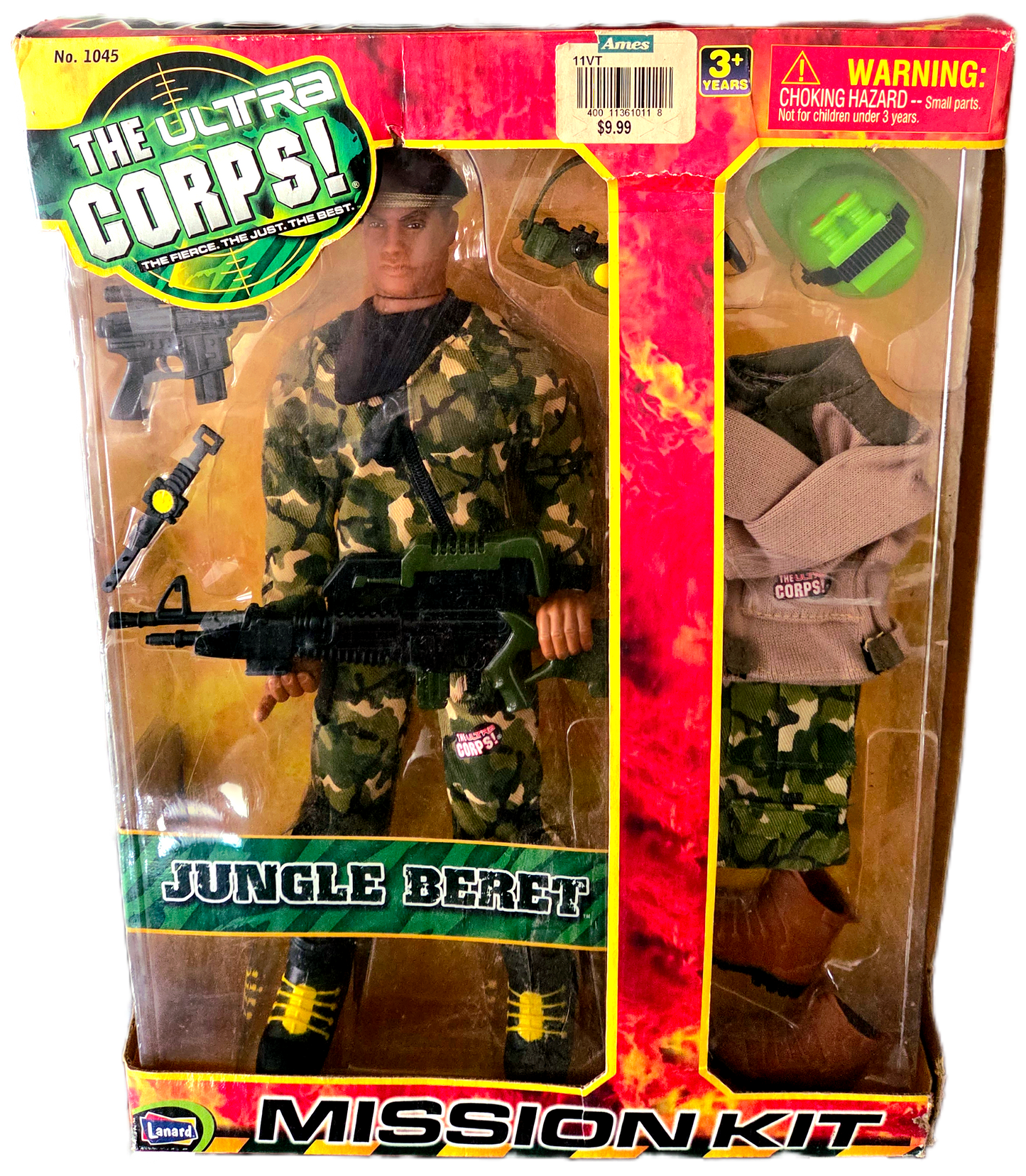 Lanard Toys The Ultra Corps Jungle Beret Mission Kit Action Figure (Damaged Packaging)