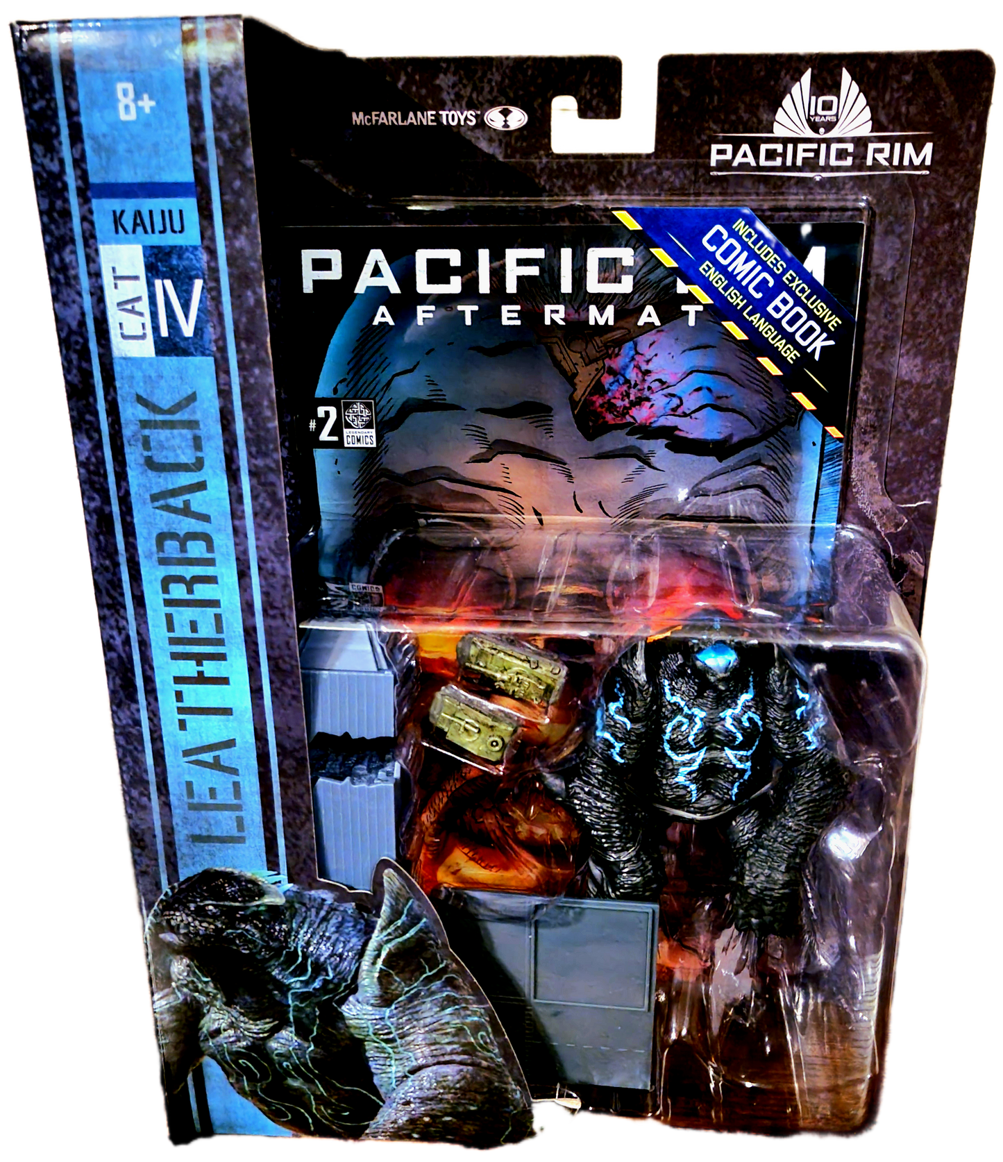 McFarlane Toys Pacific Rim Leatherback (Kaiju) Action Figure Playset and Comic Book