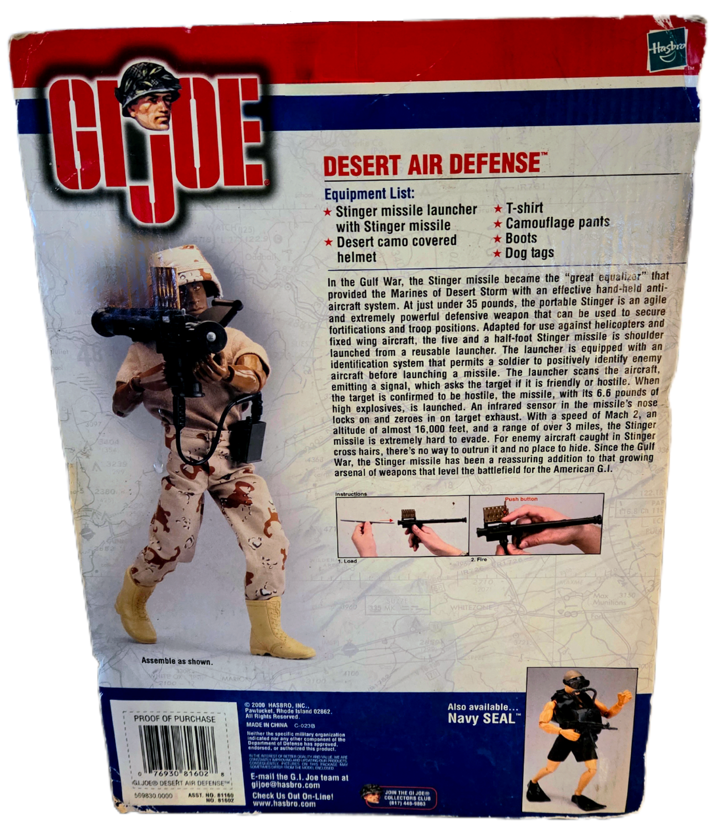 Hasbro G.I Joe (2000) Alpha Series Desert Air Defense Action Figure (Damaged Packaging)