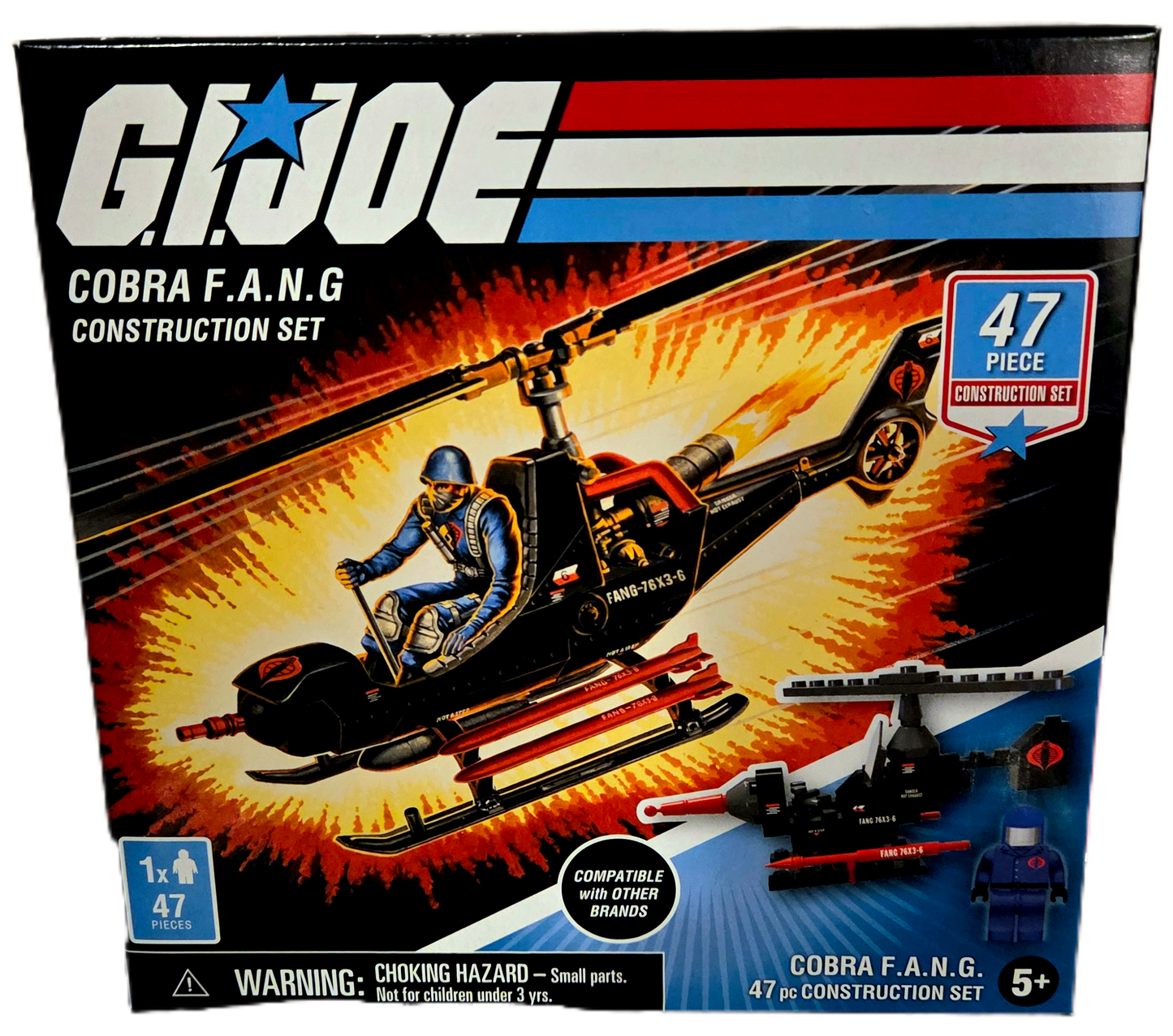 Hasbro Forever Clever G.I Joe COBRA F.A.N.G 47 Piece Construction Set