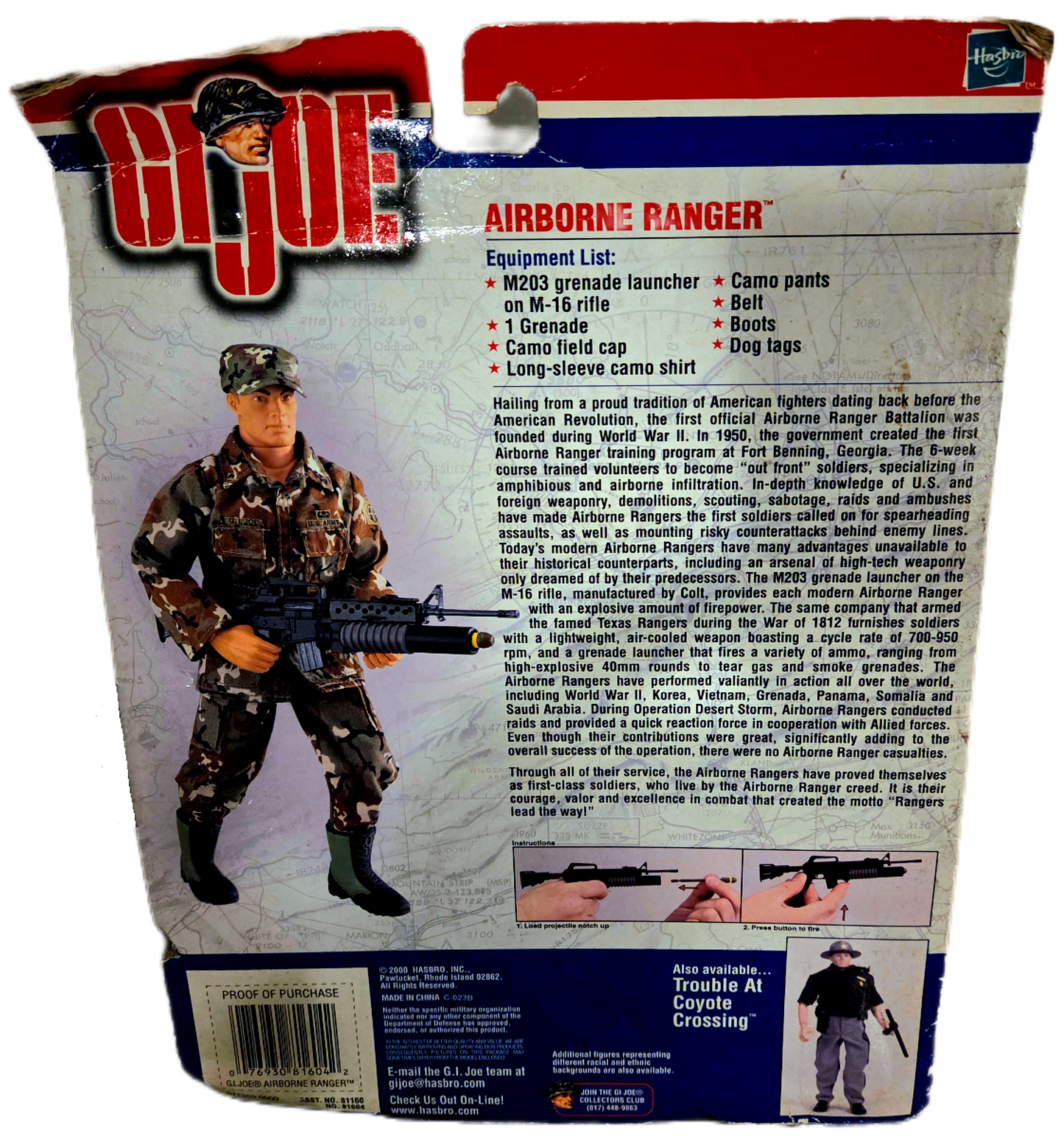 Hasbro G.I Joe (2000) Alpha Series Airborne Ranger Action Figure (Damaged Packaging)