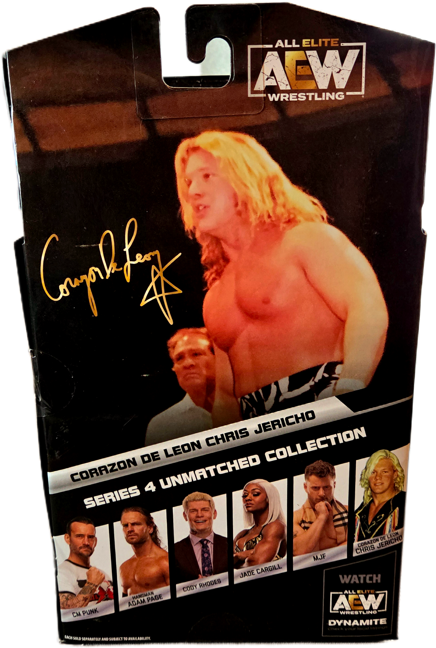 Jazwares AEW Unmatched Series 4 Corazon de Leon Chris Jericho Luminaries Action Figure