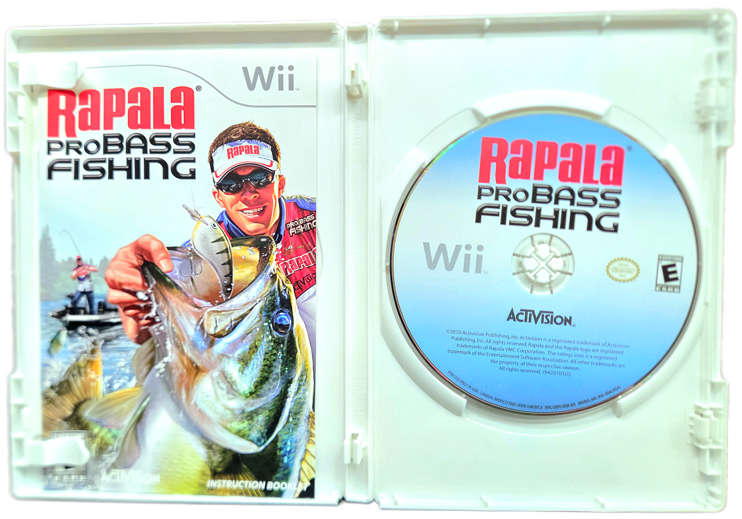 Nintendo Wii Activision Rapala Pro Bass Fishing Used Video Game