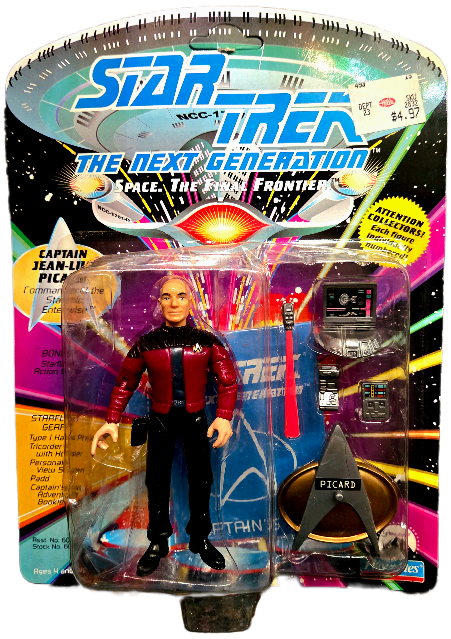 Playmates Star Trek The Next Generation (1992) Captain Jean-Luc Picard Action Figure