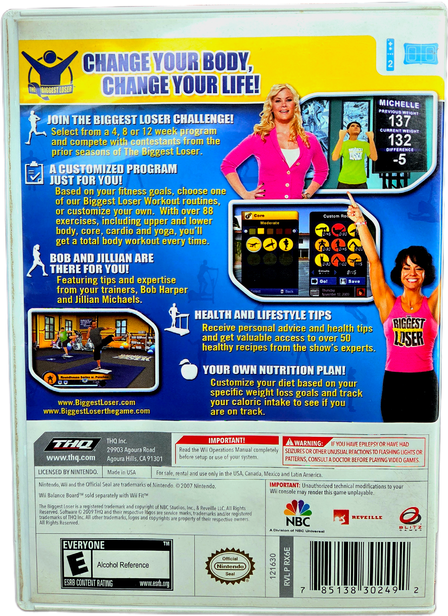 Nintendo Wii The Biggest Loser Used Video Game