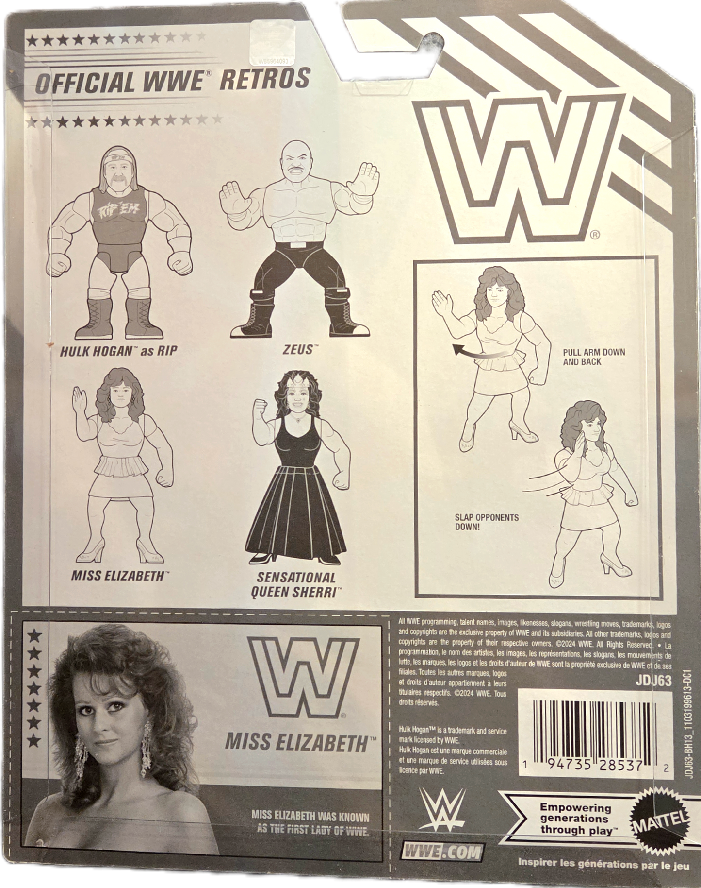 Mattel WWE Official Retro 4-Pack Miss Elizabeth Action Figure