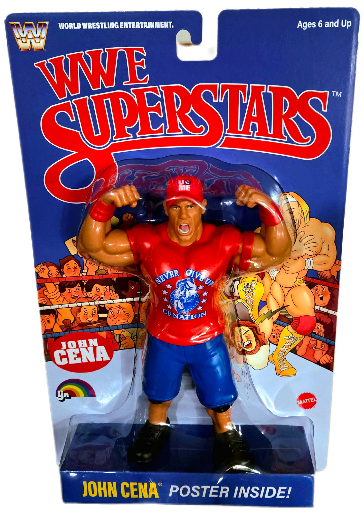 Mattel LJN WWE Superstars John Cena Action Figure (Blue Card)