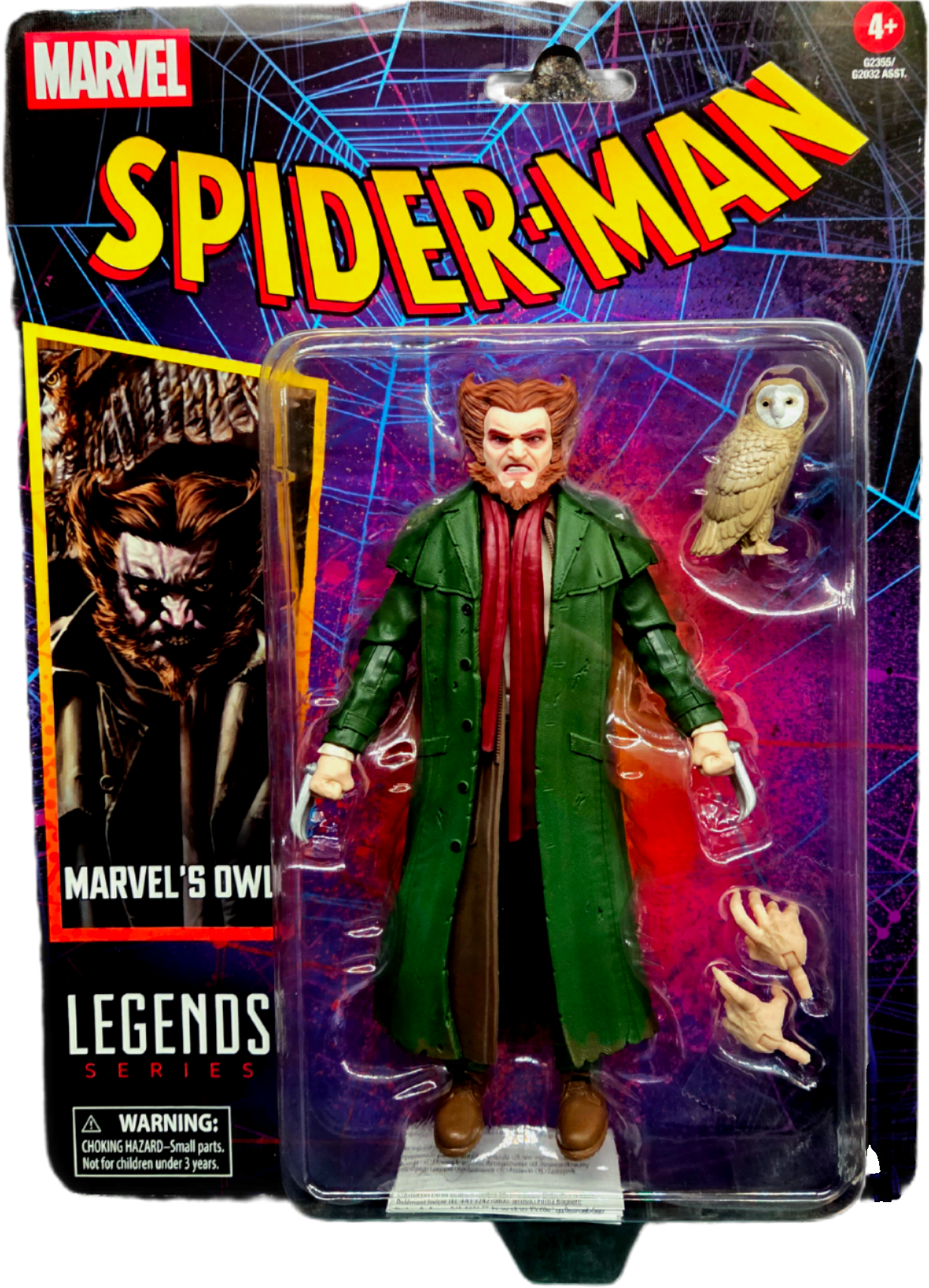Hasbro Marvel Legends Spider-Man Retro Carded Owl Action Figure