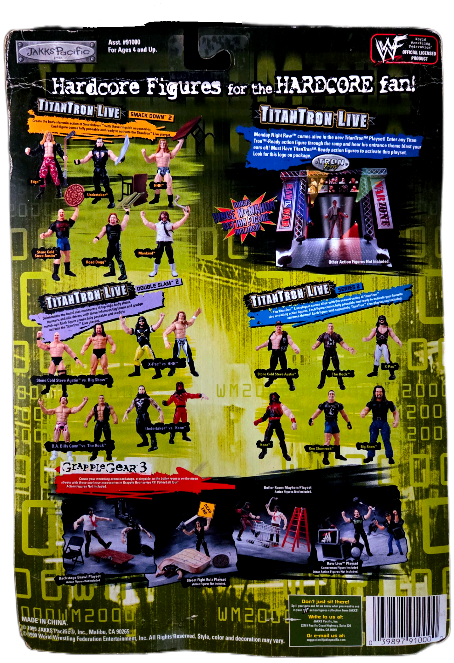 Jakks Pacific WWF Titan Tron Live Smackdown Series 2 Stone Cold Steve Austin Action Figure (Damaged Packaging)
